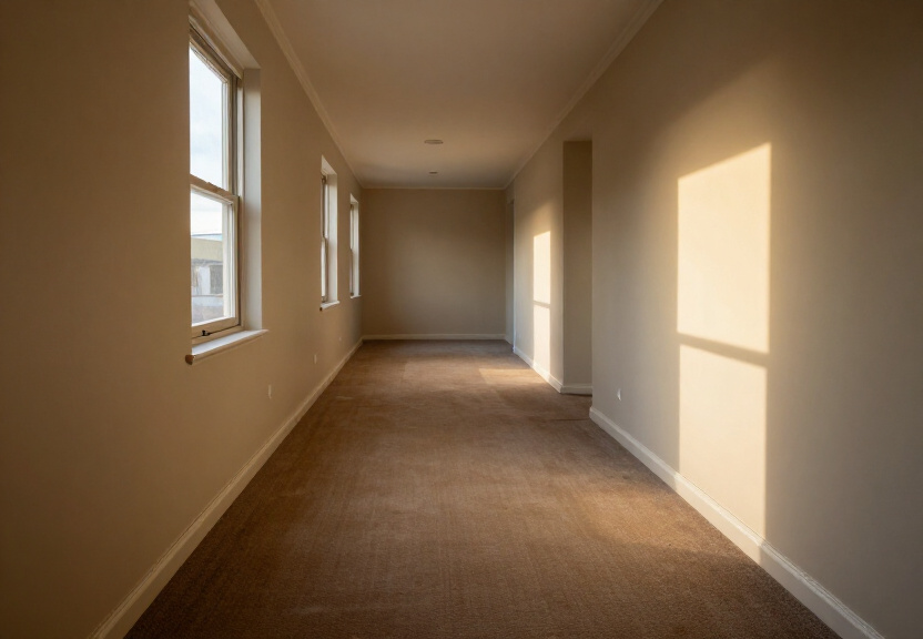 Dry, restored basement in The Rocks after water damage cleanup